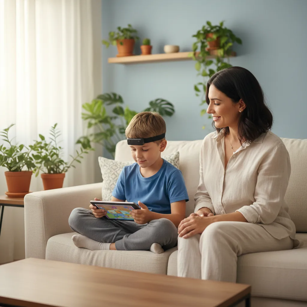 ילד על הרצף האוטיסטי בנוירופידבק